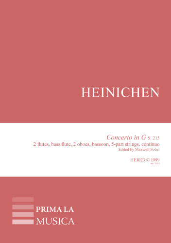HEI023 Heinichen: Concerto in G (S. 215)