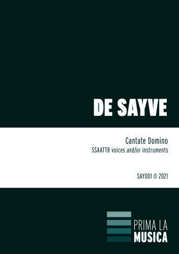 SAY001 de Sayve: Cantate Domino