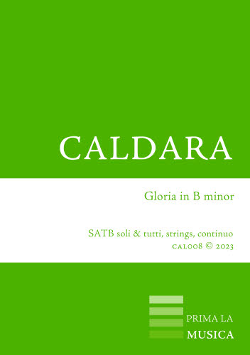 CAL008 Caldara: Gloria in B minor