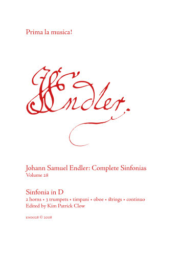 END028 Endler: Sinfonia in D
