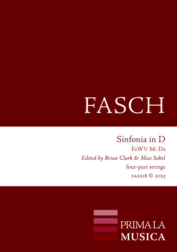 FAS218 Fasch: Sinfonia in D, FaWV M: D2